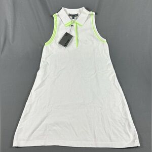 G/FORE G4 Womens Golf Dress Cotton Pique Medium White Polyester